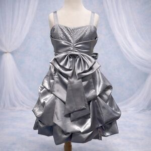 Elegant Silver Kids Dress